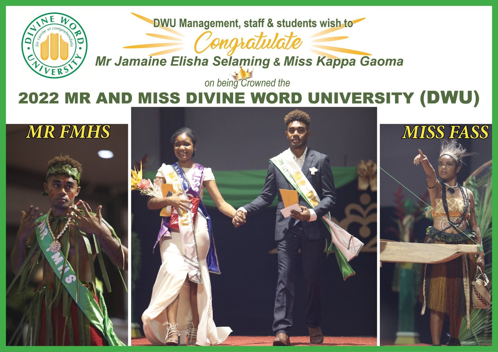 Divine Word Uni crowns new Mr & Miss DWU 2022